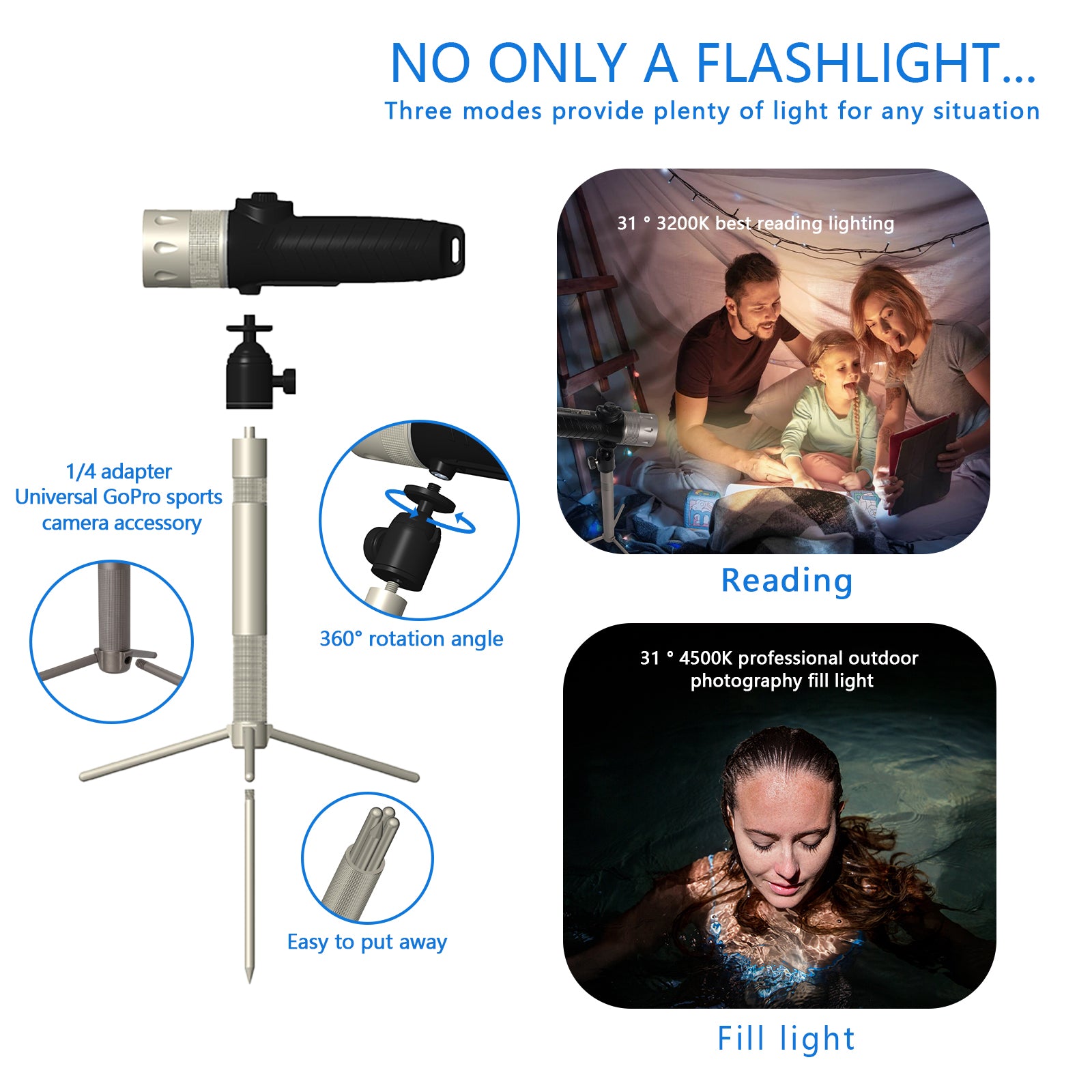 F16 Aqua All-in-One fill light outdoor torch