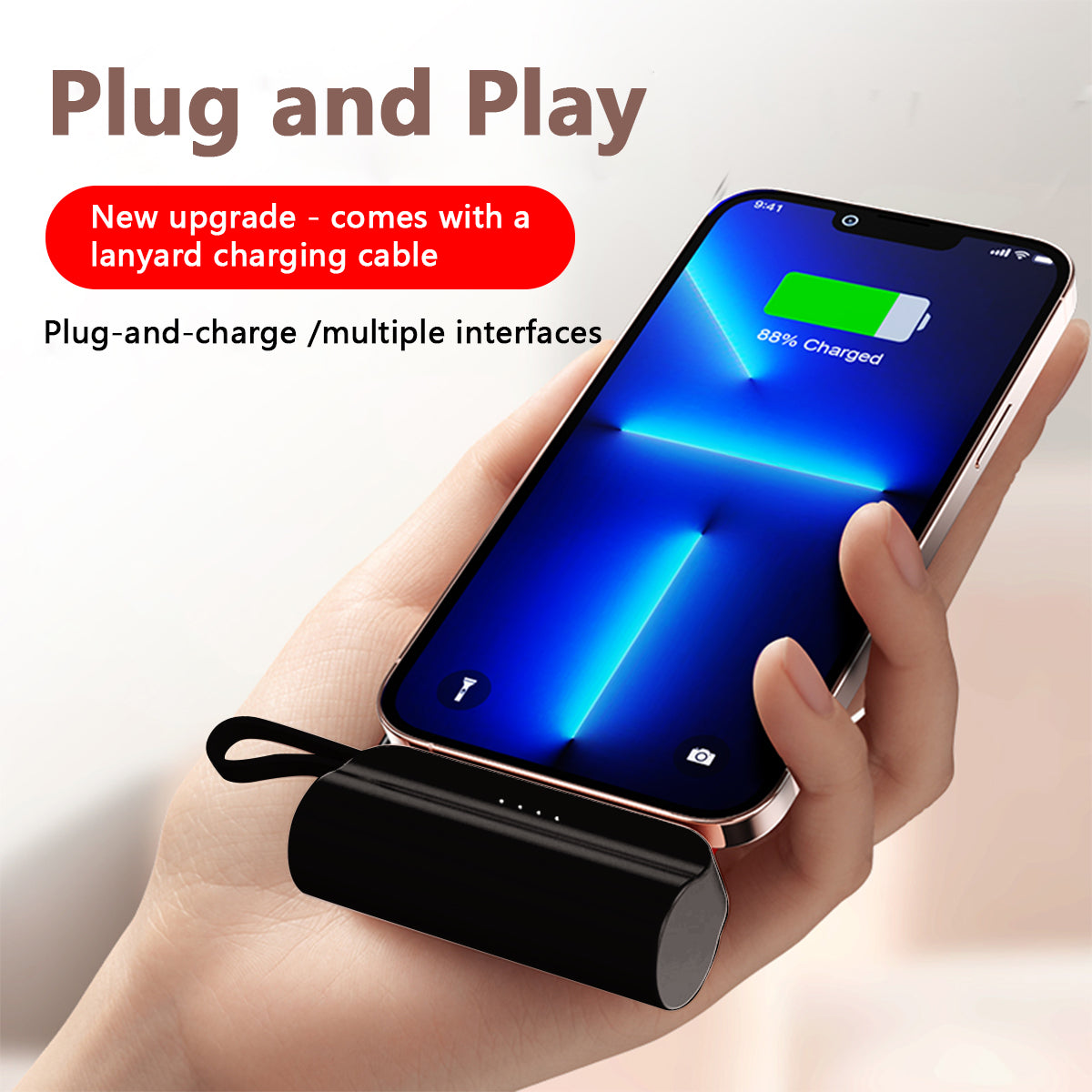 M12 Portable Power Bank mit zwei Anschlüssen